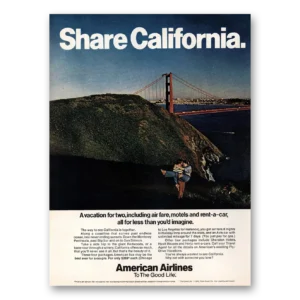 1973 American Airlines Print Ad | Share California