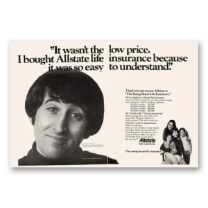 1973 Allstate Insurance Print Ad | Jack Striano