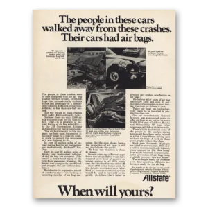 1973 Allstate Insurance Print Ad | Walked Away