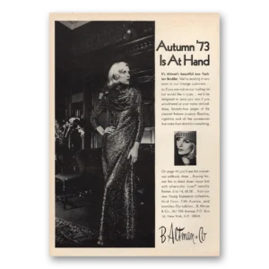 1973 B Altman Print Ad | Autumn 73 Is At Hand