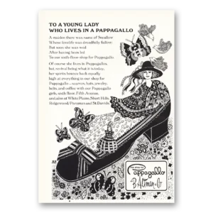 1973 B Altman Print Ad | Pappagallo