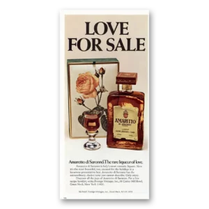 1973 Amaretto Print Ad | Love For Sale