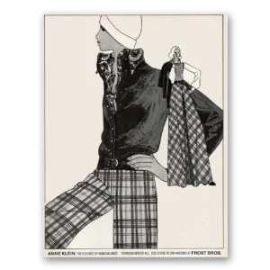 1973 Anne Klein Print Ad | Essence Nonchalance