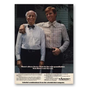 1973 Arrow Shirts Print Ad | Bow Tie