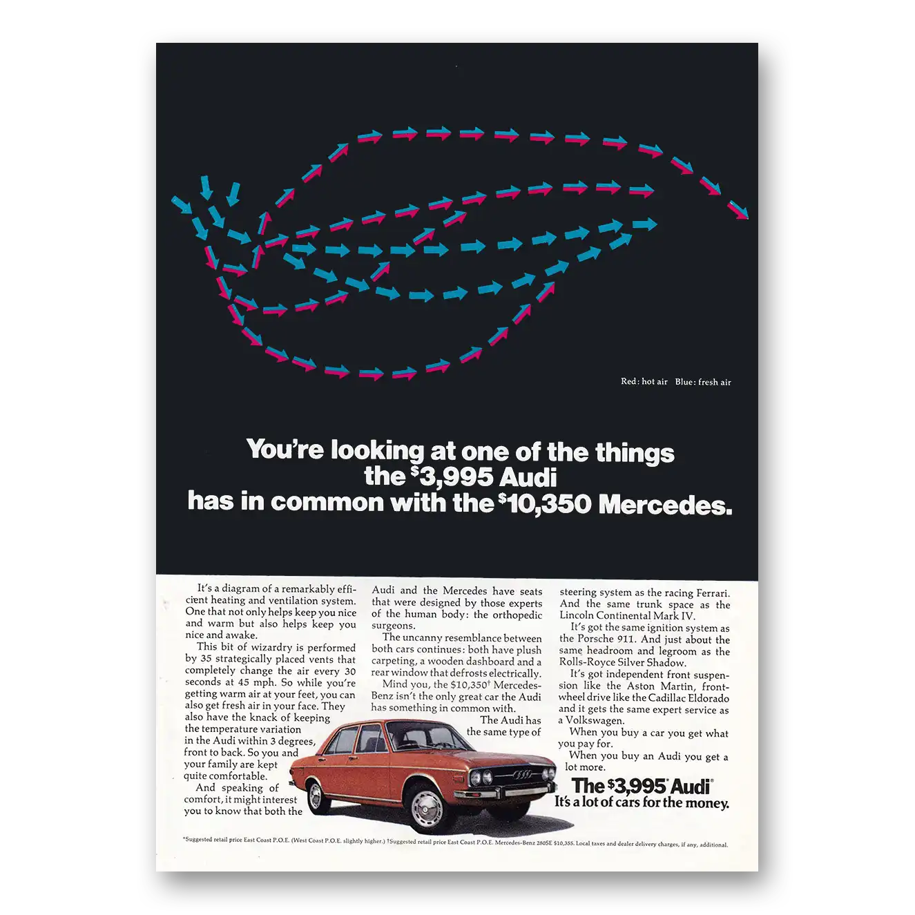 1973 Audi Print Ad | Looking At One