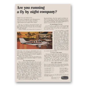 1973 Beechcraft Print Ad | Fly By Night