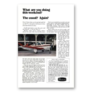 1973 Beechcraft Bonanza Print Ad | This Weekend