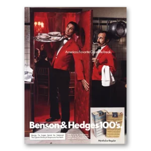 1973 Benson & Hedges Cigarettes Print Ad | Break