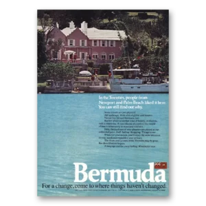 1973 Bermuda Print Ad | Newport And Palm Beach