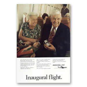 1973 Boeing 747 Print Ad | Inaugural Flight
