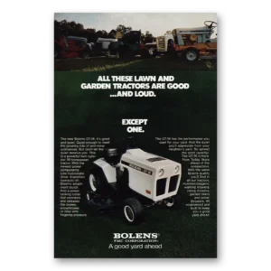 1973 Bolens Tractors Print Ad | Qt16 Tractor