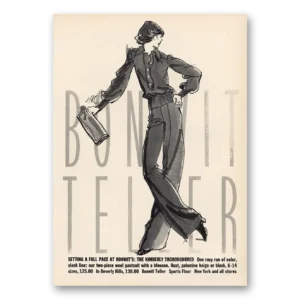 1973 Bonwit Teller Print Ad | Kimberly Thoroughbred