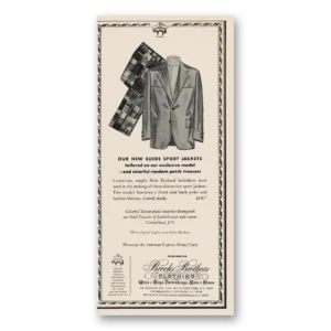 1973 Brooks Brothers Print Ad | Sports Jackets