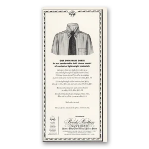 1973 Brooks Brothers Print Ad | Our Own Make Shirts