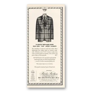 1973 Brooks Brothers Print Ad | Colorful Lightweight Plaids