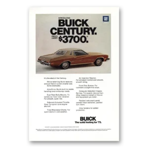 1973 Buick Century Print Ad | Steal Century