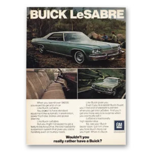 1973 Buick LeSabre Print Ad | When You Spend Over 4000