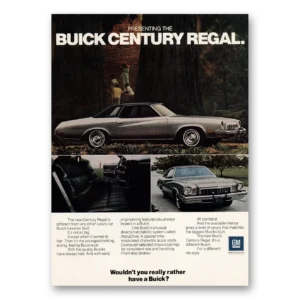 1973 Buick Century Print Ad | Different