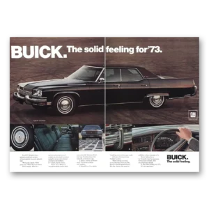 1972 Buick Electra Print Ad | Solid Feeling