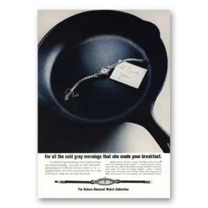 1973 Bulova Watch Print Ad | Diamond Watch