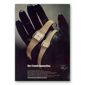 1973 Bulova Watch Print Ad | Christian Dior