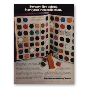 1973 Burlington Socks Print Ad | Seventy Five Colors