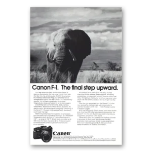 1973 Canon Print Ad | The Final Step Upward