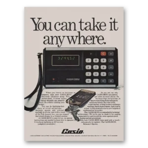1973 Casio Mini Calculator Print Ad | Anywhere