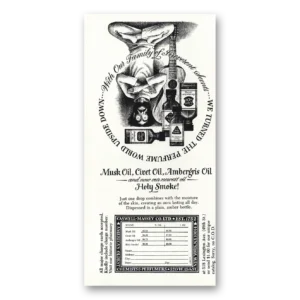 1973 Caswell Massey Print Ad | Musk Oil