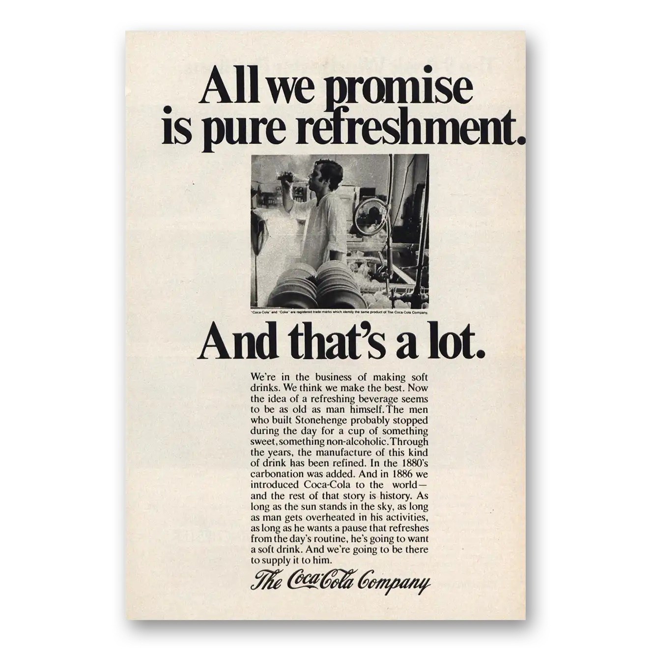 1973 Coca Cola Print Ad | All We Promise