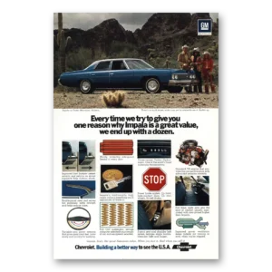 1973 Chevrolet Impala Print Ad | Every Time We Try To Give You One Reason