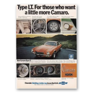 1973 Chevrolet Camaro Print Ad | Little More