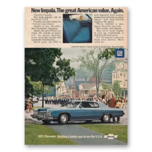 1972 Chevrolet Impala Print Ad | American Value