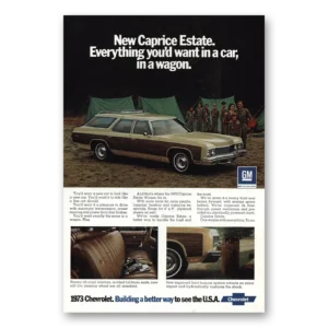 1973 Chevrolet Caprice Estate Wagon Print Ad | Everything
