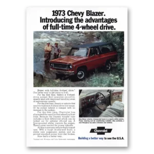 1972 Chevrolet Blazer Print Ad | 4 Wheel Drive