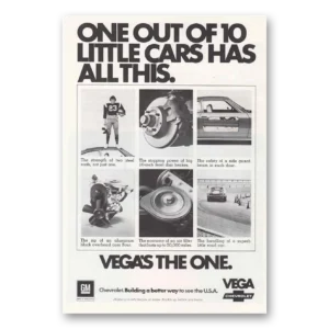 1973 Chevrolet Vega Print Ad | Has All This