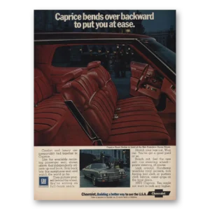 1973 Chevrolet Caprice Print Ad | San Francisco