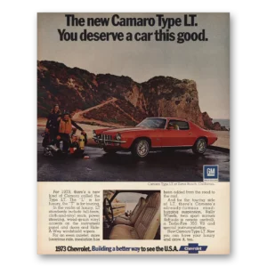1972 Chevrolet Camaro Print Ad | You Deserve