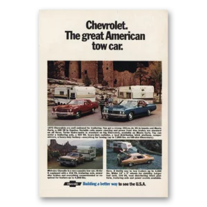 1973 Chevrolet Print Ad | Great American Tow Car