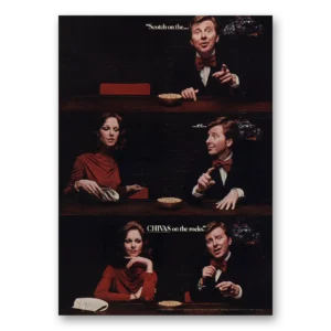 1973 Chivas Regal Print Ad | Chivas On The Rocks
