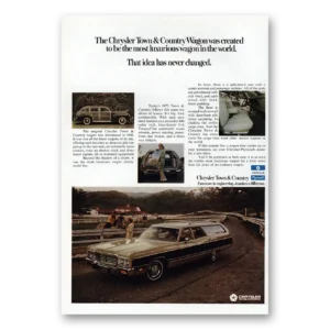 1973 Chrysler Town and Country Print Ad | Idea Never Changed