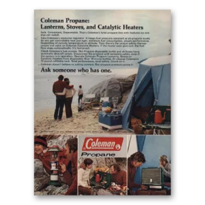 1973 Coleman Lantern Print Ad | Propane Lanterns