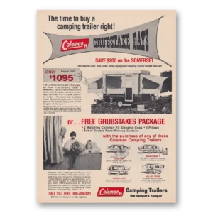 1973 Coleman Camping Trailers Print Ad | Grubstake Days