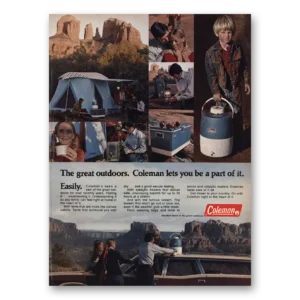 1972 Coleman Print Ad | Great Outdoors