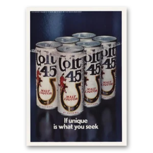 1973 Colt 45 Malt Liquor Print Ad | Unique