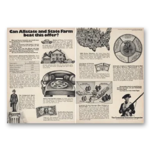 1973 Continental Insurance Print Ad | Allstate State Farm