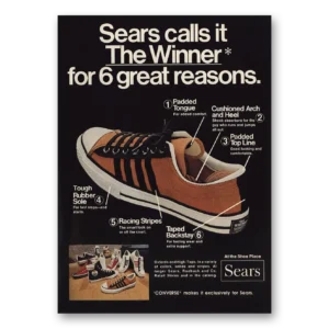 1973 Converse Shoes Print Ad | Shoes Winner