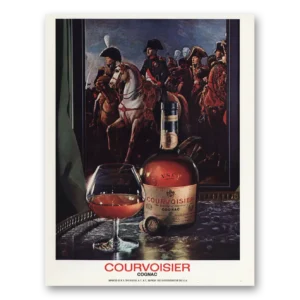 1973 Courvoisier Print Ad | Napoleon Horse