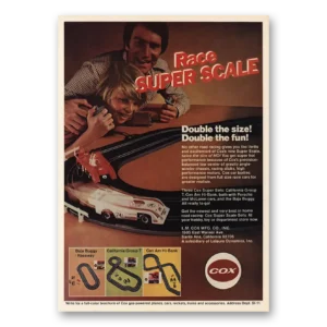 1973 Cox Super Scale Sets Print Ad | Race Super Scale