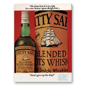 1973 Cutty Sark Print Ad | Oh What Fun